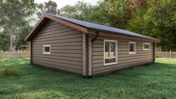 Lumio 102 Glulam House Side Elevation B