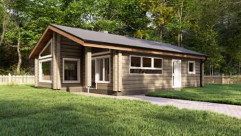 Lumio 102 Glulam House Front Exterior