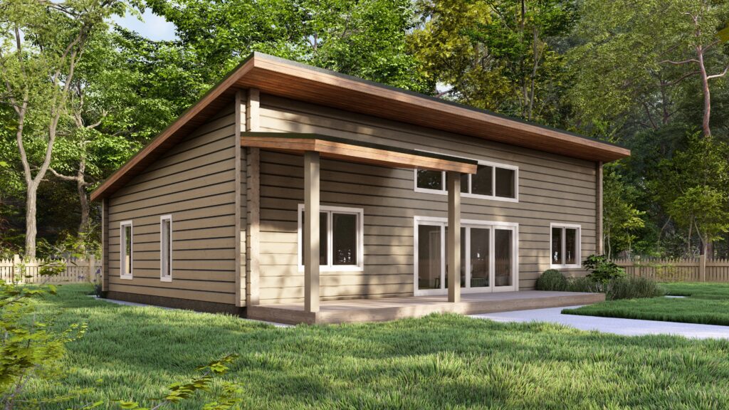 Glulam Log House Skara 14.7×9.2m, 220mm Main Image
