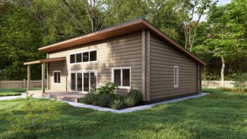 Skara Glulam House Side Elevation A