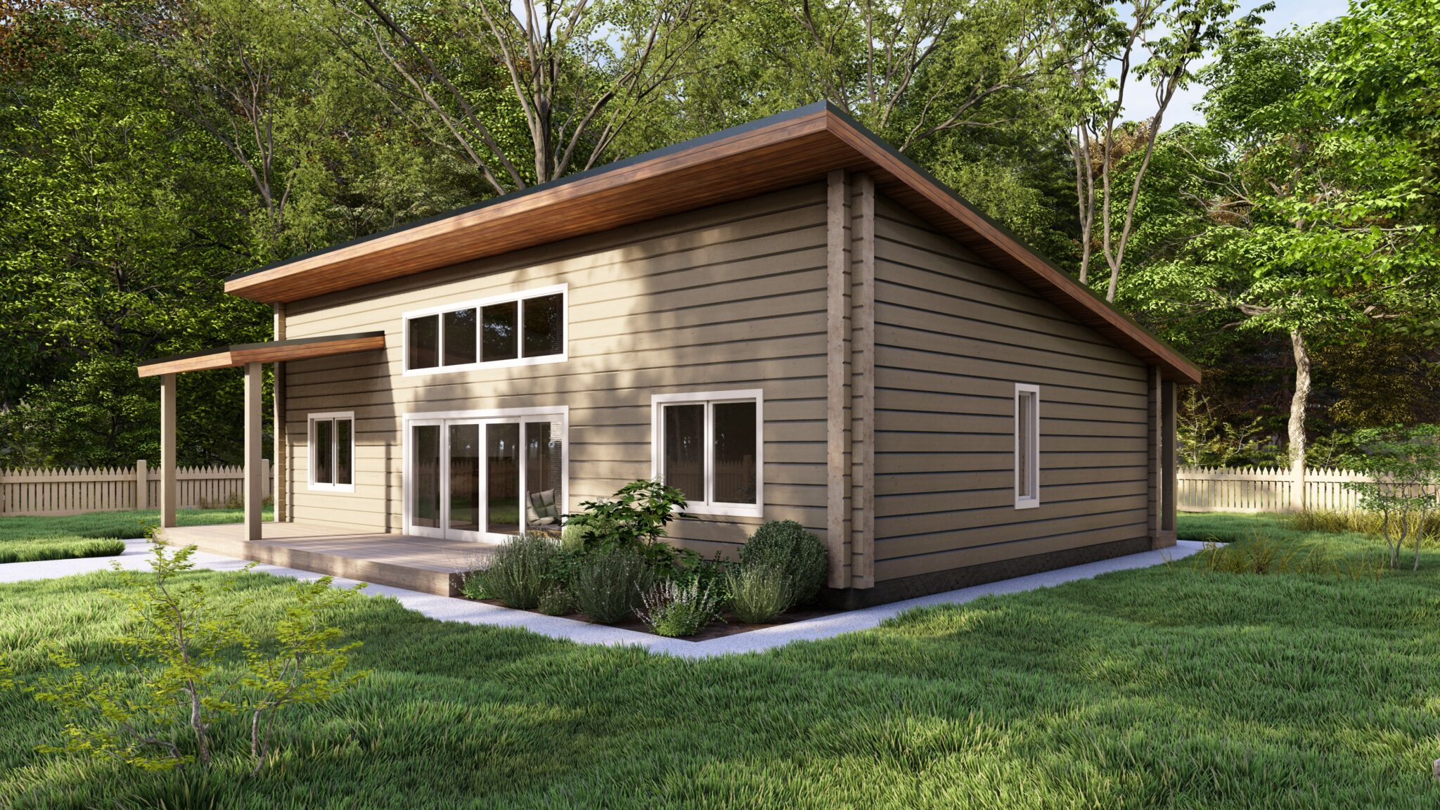 Skara Glulam House Side Elevation A