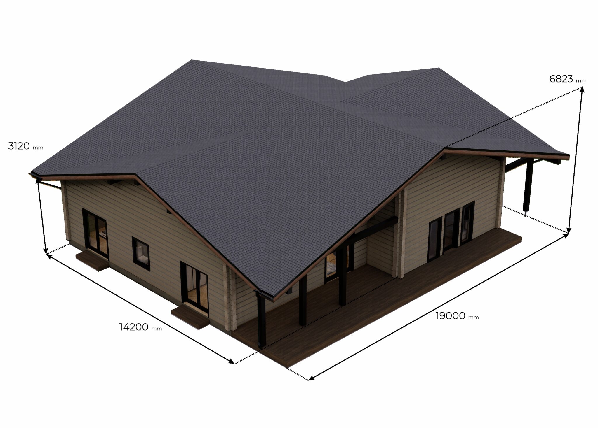 Vasa 270 Glulam House Floor Plan