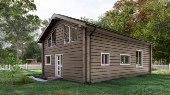 Arvika Glulam House Side Elevation B