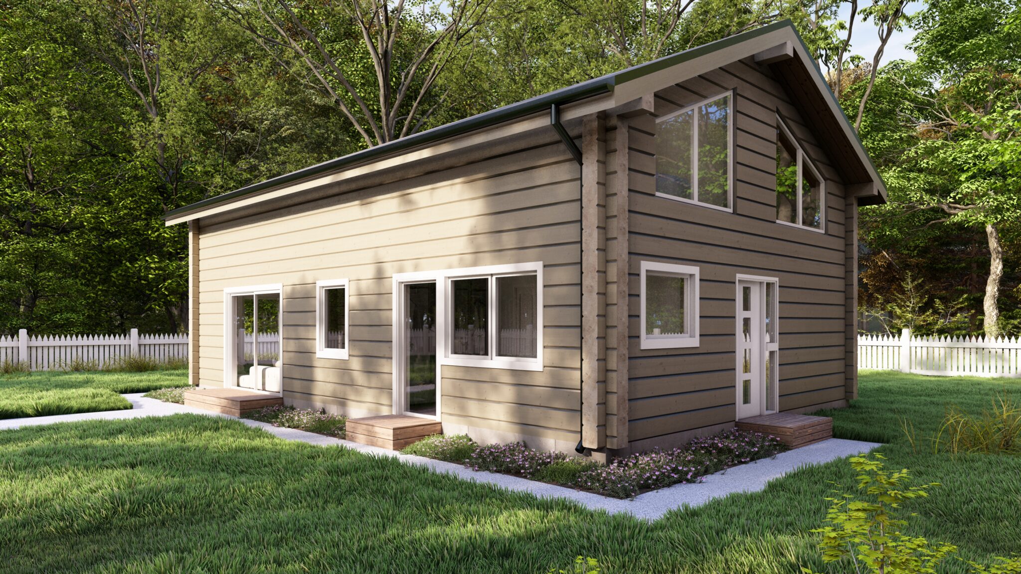 Arvika Glulam House Side Elevation A