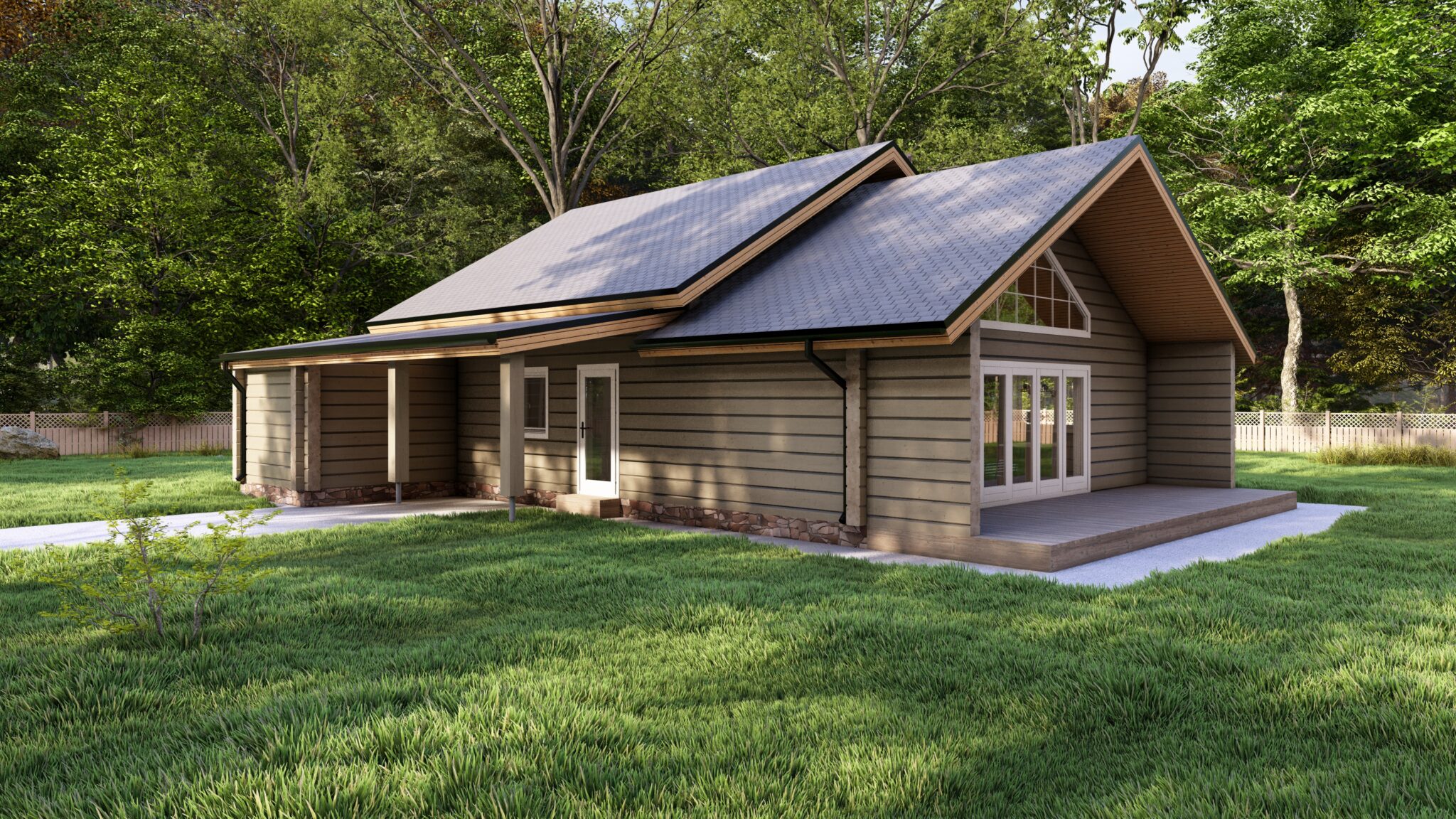 Saimaa Glulam House Side Elevation A