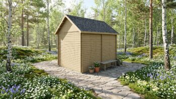 golf-simulator-cabin-4-3×3-2m-70mm-rear