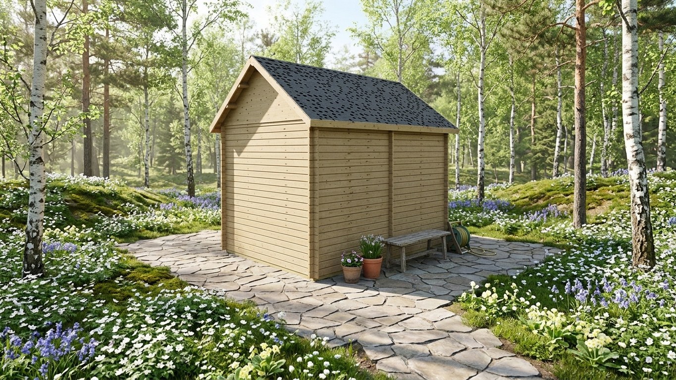 golf-simulator-cabin-4-3×3-2m-70mm-rear