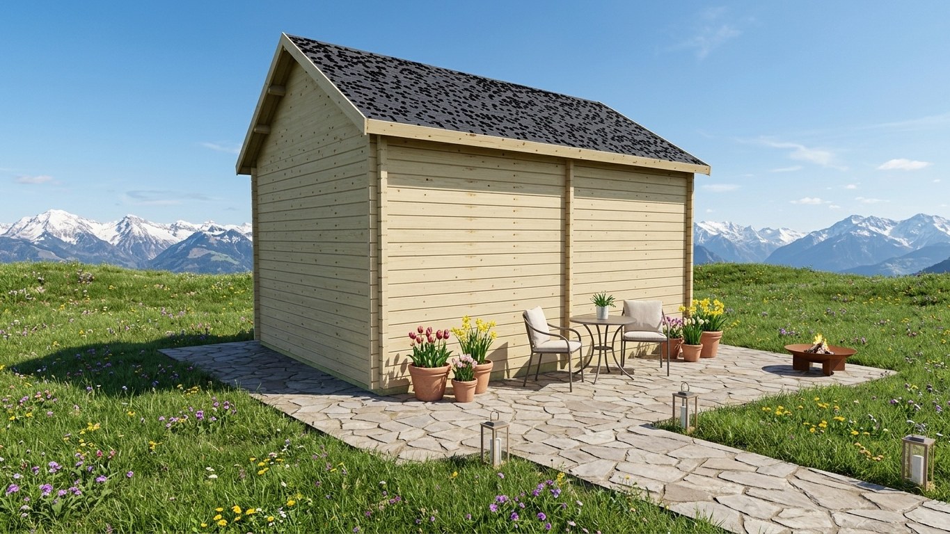 golf-simulator-cabin-5-3×3-8m-70mm-side