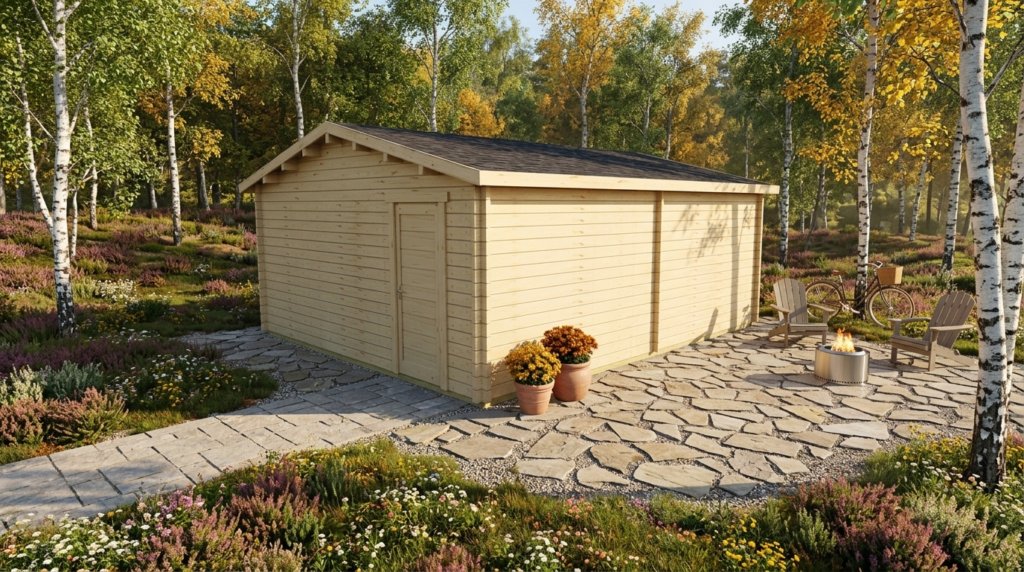 3D technical project visual for Apex Timber Lodge 5.2x6.2.