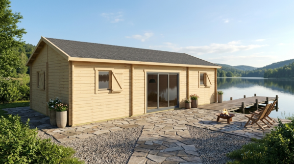 3D technical project visual for Apex Residential Cabin 6.2x11.3.