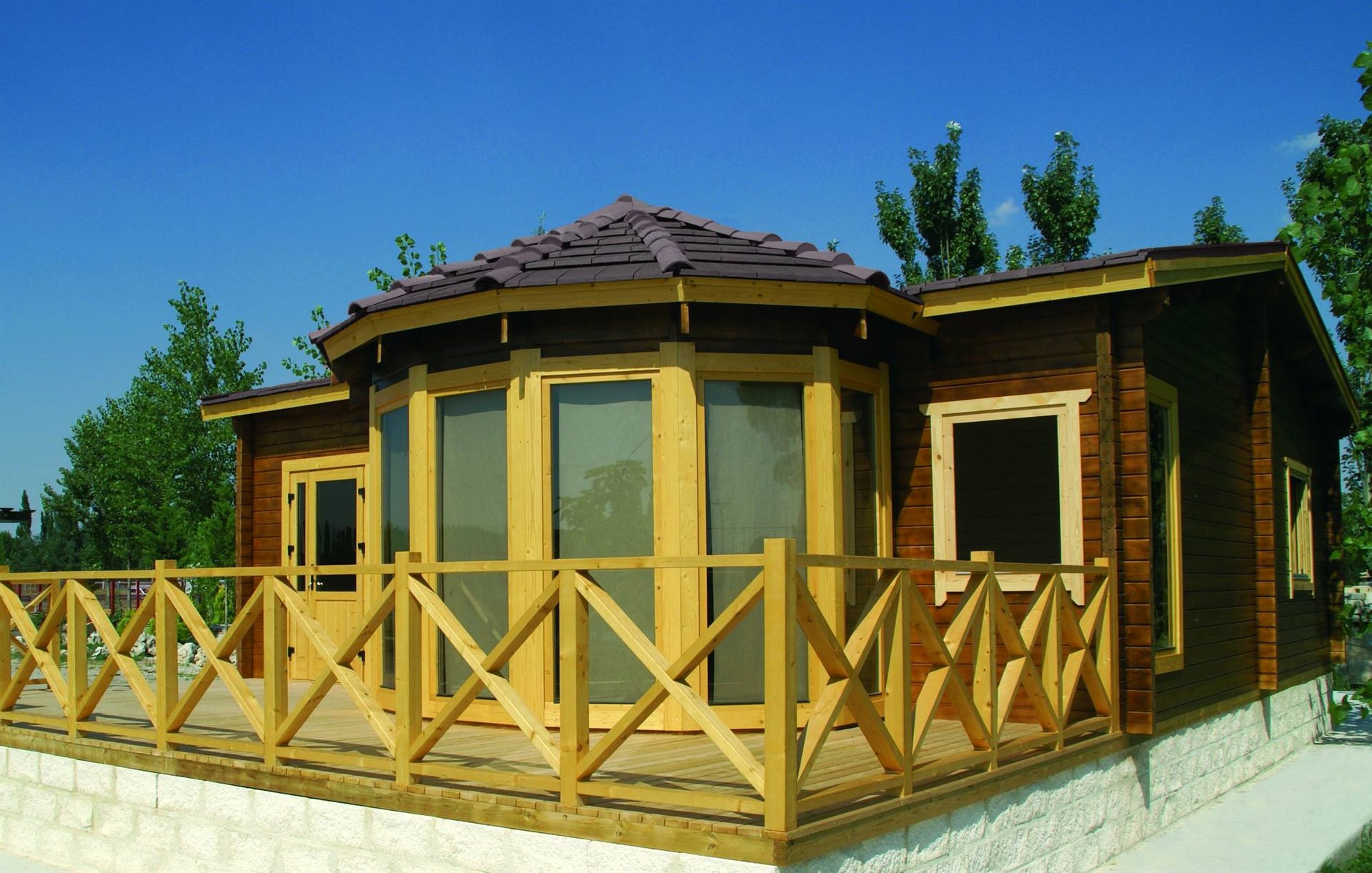 Illustrative Eurodita Timber Building Exterior